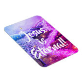 イエスは永遠である |キリスト教信仰 – 紫の磁石 マグネット (右側)