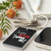 イエスは決してキリスト教の信仰のレスリングをタップしなかった キーホルダー (正面右)