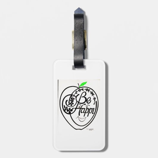 「イエスは決して失敗しない。幸せになる» ラゲッジタグ (裏面縦)