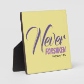 イエスは決して見捨てない ヘブライ書 キリスト教 フォトプラーク (正面)