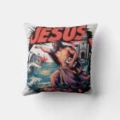 イエスは沿岸の村の近くで嵐を鎮めた クッション (裏面)