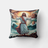 イエスは海岸の近くの嵐を静めた クッション (裏面)