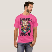 イエスは漸進的な自由主義のクリスチャン誇りを持ったデモを受けた Tシャツ (正面フル)