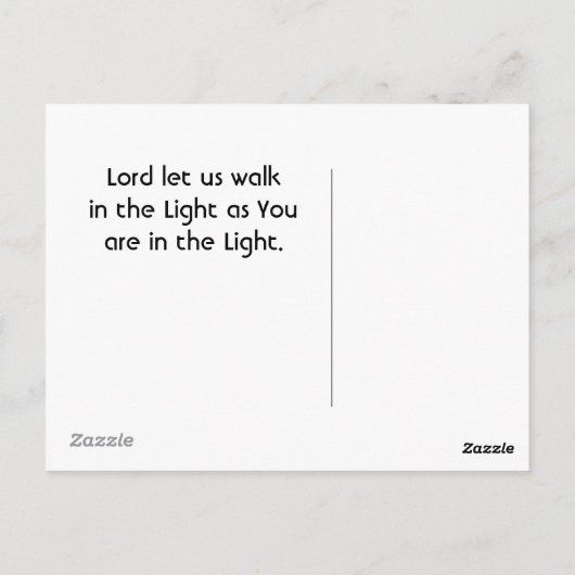 イエスは灯台はがき ポストカード (裏面)