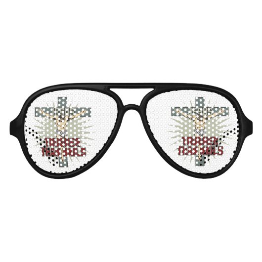 イエスは爪、 ネイルよりも厳しい アビエーターサングラス (正面)