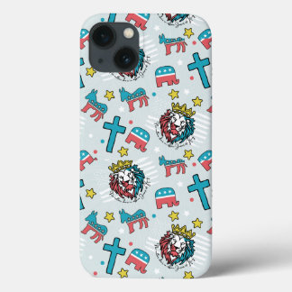 イエスは王である – シームレスなパターンプリント iPhone 13ケース