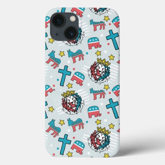 イエスは王である – シームレスなパターンプリント Case-Mate iPhoneケース (裏面)