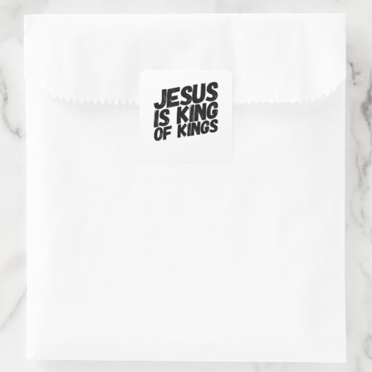 イエスは王である スクエアシール (バッグ)