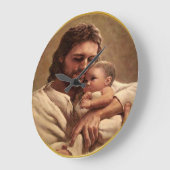 イエスは王の王である ラージ壁時計 (傾斜)