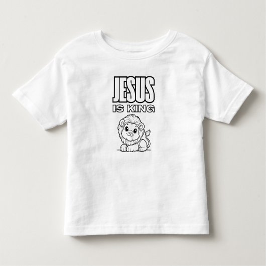 イエスは王の色の私のティー トドラーTシャツ (正面)