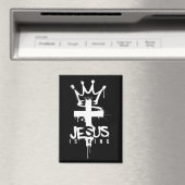 イエスは王キリスト教信仰十字架 マグネット (インサイチュ (食洗機))