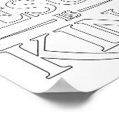 イエスは王キリスト教 ポスター (角)