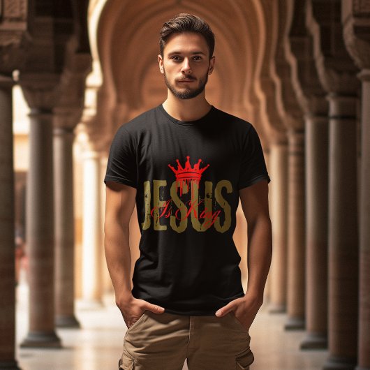 イエスは王様 キリスト教聖書 スピリチュアル メンズ Tシャツ