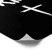 イエスは王様 聖書の言葉 ヨハネの福音書14章6節 キリスト教  ポスター (角)