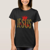 イエスは王 キリスト教聖書 精神的な 女性のための Tシャツ (正面)