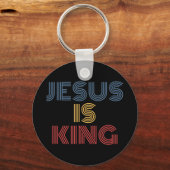 イエスは王Tシャツであるイエスは王の衣服 キーホルダー (正面)