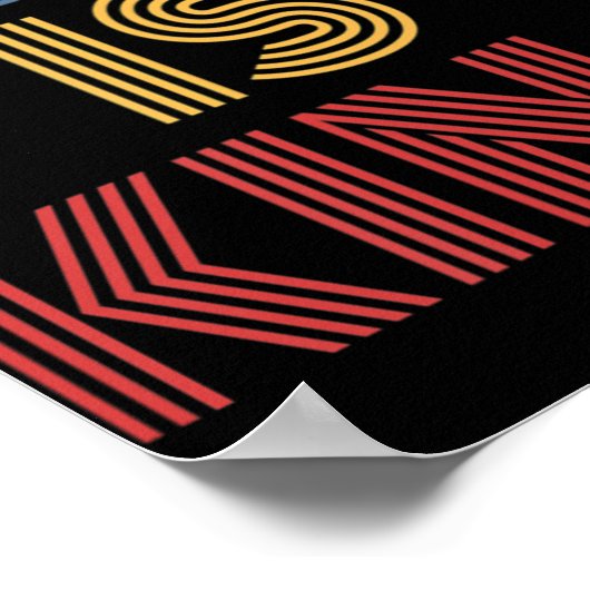 イエスは王Tシャツであるイエスは王の衣服 ポスター (角)