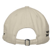 イエスは生きている帽子 刺繍入りキャップ (裏面)