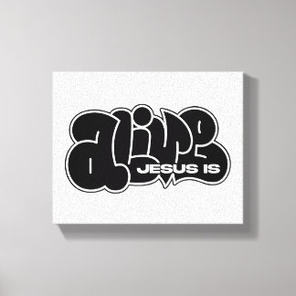 イエスは生きているGraffiti キャンバスプリント