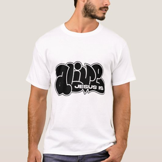 イエスは生きているGraffiti Tシャツ (正面)