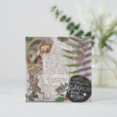 イエスは生まれクリスマスの平文グリーティングカード (スタンド正面)