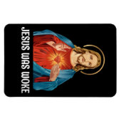イエスは目を覚ましたWWJD マグネット (横)