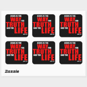 イエスは真理と人生の道である – ヨハネ14 スクエアシール (シート)