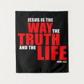 イエスは真理と人生の道である – ヨハネ14 タペストリー (正面)