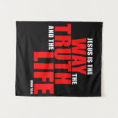 イエスは真理と人生の道である – ヨハネ14 タペストリー (正面(横))