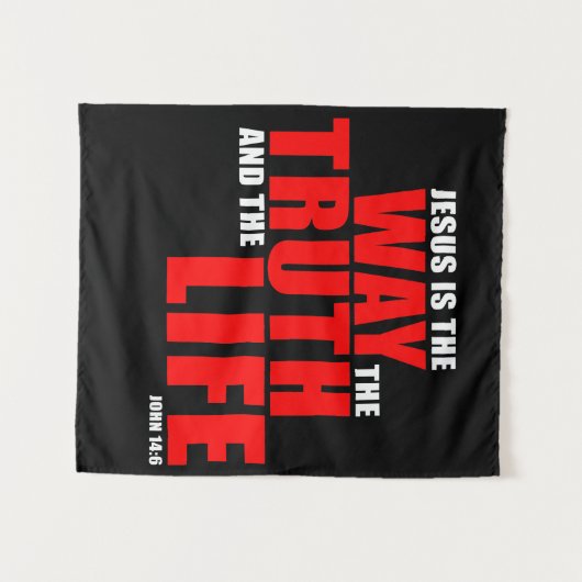 イエスは真理と人生の道である – ヨハネ14 タペストリー (正面(横))