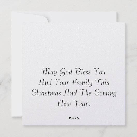 イエスは神のクリスマス贈り物だった シーズンカード (裏面)