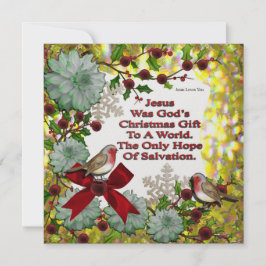 イエスは神のクリスマス贈り物だった シーズンカード