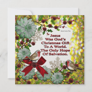 イエスは神のクリスマス贈り物だった シーズンカード