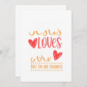 イエスは神の宗教教会カトリックの贈り物を愛する 招待状 (正面/裏面)