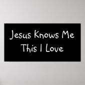 イエスは私が愛する私を知っている – クスト… カスタマイズ - ポスター (正面)
