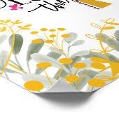 イエスは私が知っている、十字架と花を愛している ポスター (角)