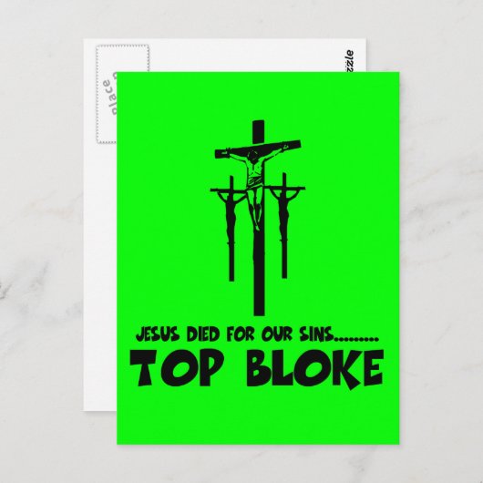 イエスは私たちの罪のために死んだ ポストカード (正面/裏面)