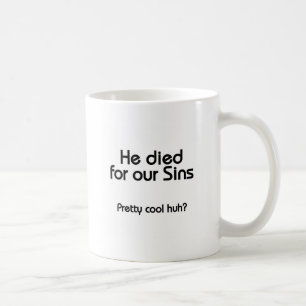 イエスは私たちの罪のクリスチャンのために死んだ コーヒーマグカップ