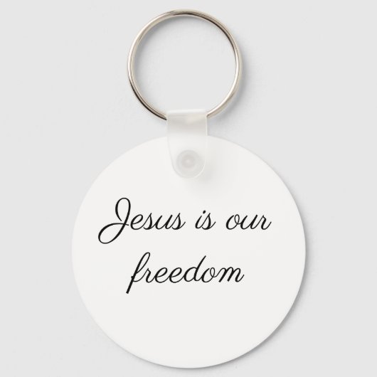 イエスは私たちの自由キーチェーン キーホルダー (正面)