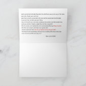 イエスは私たちの落ち着いた手紙カード サンキューカード (内部)