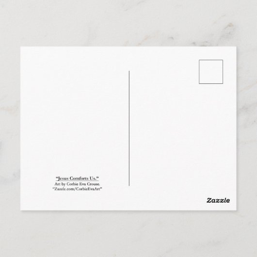 「イエスは私たちを心地よいしてくださる。」 ポストカード (裏面)