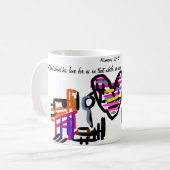 イエスは私たちを愛している コーヒーマグカップ (正面左)