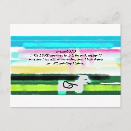 イエスは私たちを愛している ポストカード (正面)