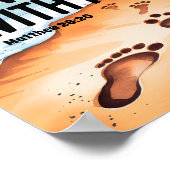 イエスは私と歩いてくれる キリスト教の幼稚園壁画 ポスター (角)