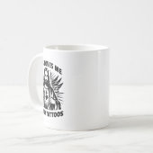イエスは私と私の入れ墨のおもしろいことわざ入れ コーヒーマグカップ (正面左)