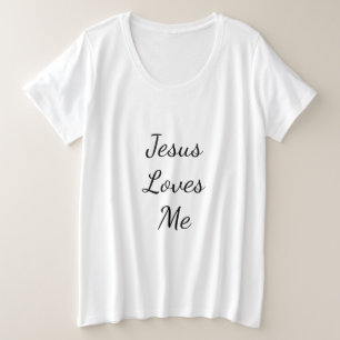 イエスは私とTシャツを愛し合う プラスサイズTシャツ