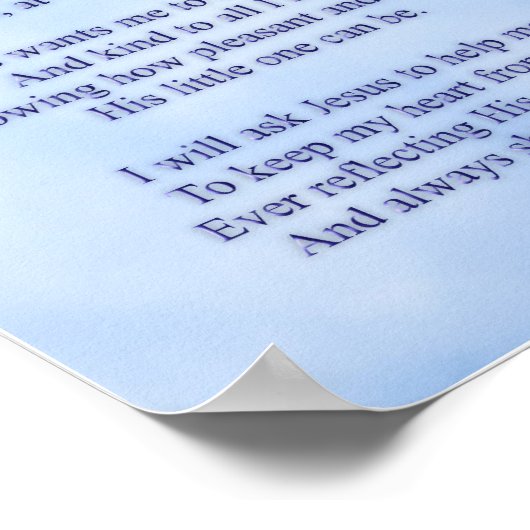 イエスは私にサンビームのかわいい写真を求める ポスター (角)