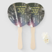 イエスは私に言った、「私は道であり、真理であり、生命である」 ハンドファン (正面&裏面)