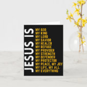 イエスは私のすべて キリスト教 神 イエス 宗教 カード (黄色い花)