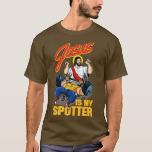 イエスは私のスポッターであるイエスボディビルとリフト Tシャツ